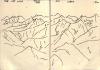 神威岳～1840（ピラミッド）までの稜線